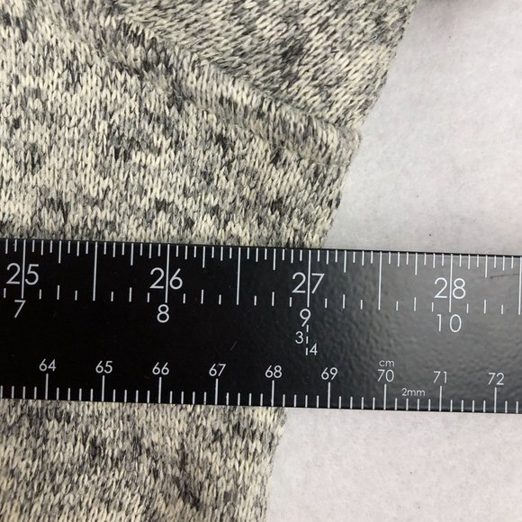 Eddie Bauer Men's Size XX-Large Grey Fleece Lined Knit Partial Snap Pullover - Picture 7 of 12